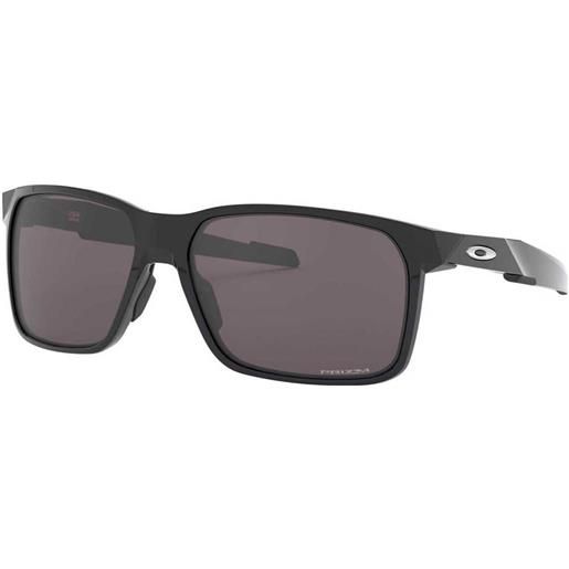 Oakley portal x prizm gray sunglasses nero, grigio prizm grey/cat3