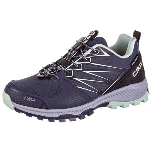 CMP atik wmn wp shoes-3q31146, trail running shoe donna, blue ink, 40 eu