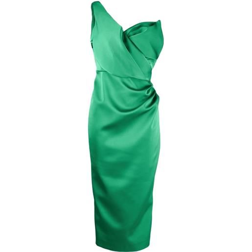 Rachel Gilbert abito edan midi monospalla - verde