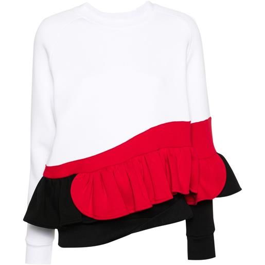Ioana Ciolacu felpa pavlova con design color-block - bianco