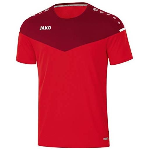 JAKO maglietta champ 2.0, uomo, rosso/bordeaux, m