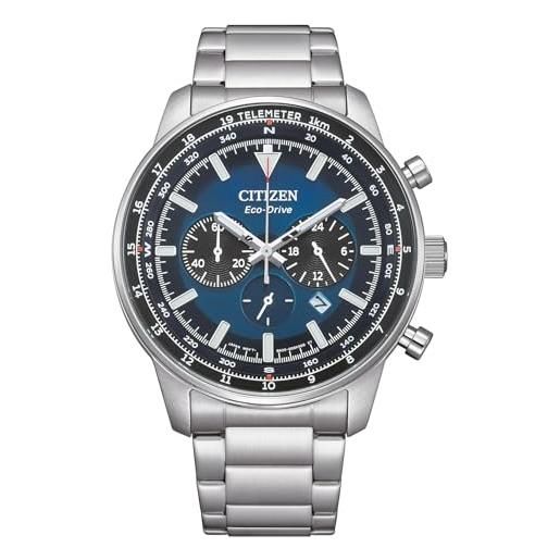 Citizen cronografo eco-drive orologio da uomo con quadrante blu ca4500-91l