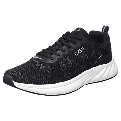 CMP nhekkar fitness shoes, scarpe da ginnastica uomo, black blue, 44 eu