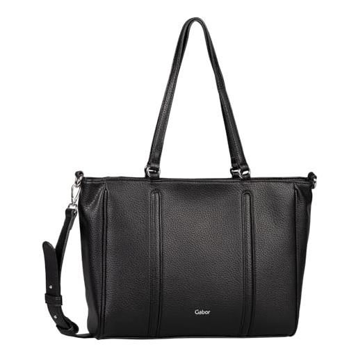 Gabor alira, shopper donna, nero (black), 39,5x12x26