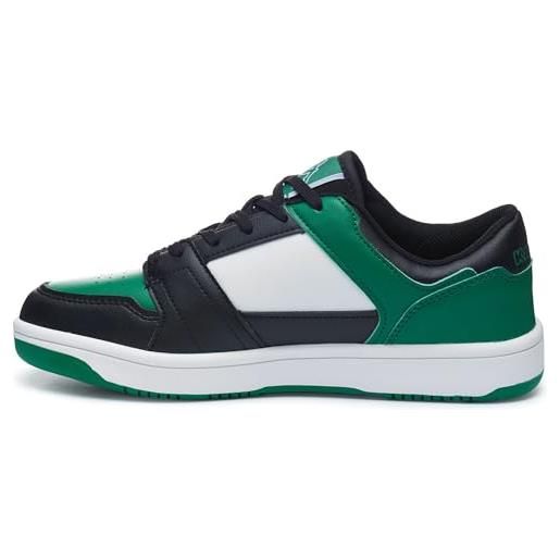 Kappa logo bernal, scarpe da passeggio unisex-adulto, green md black white, 41 eu
