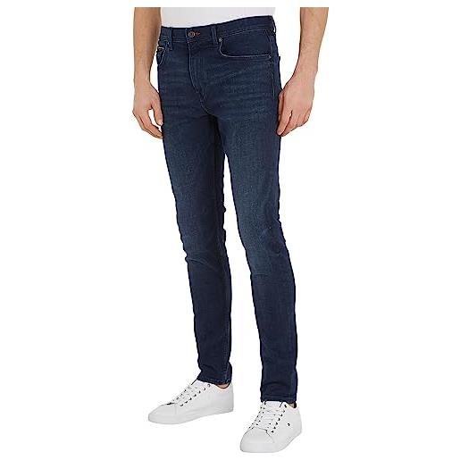 Tommy Hilfiger jeans uomo tapered elasticizzati, blu (nepon indigo), 29w / 32l
