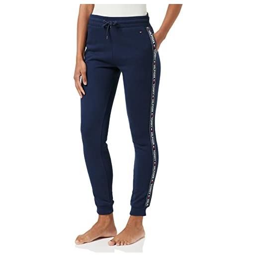 Tommy Hilfiger pantaloni da jogging donna sweatpants lunghi, blu (navy blazer), xs