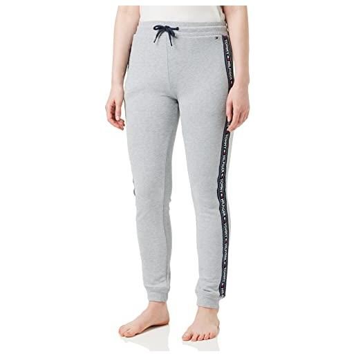 Tommy Hilfiger pantaloni da jogging donna sweatpants lunghi, grigio (grey heather), s