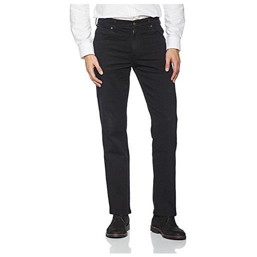 Wrangler regular fit, jeans, uomo, nero (black), 36w / 30l