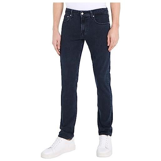 Calvin Klein Jeans jeans uomo slim elasticizzati, blu (denim dark), 32w / 32l