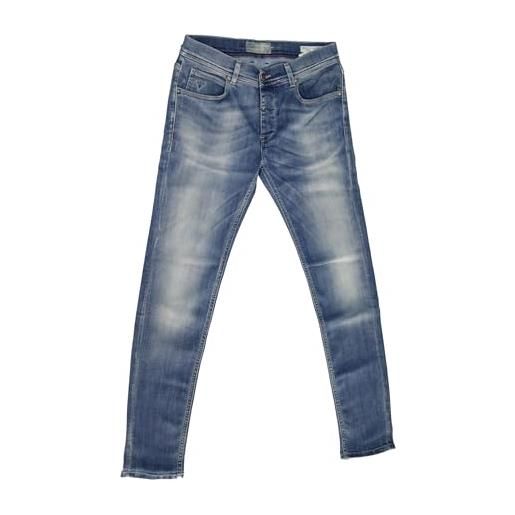 Fifty Four jeans uomo crank j30 tg 31/45 blu denim stone washed