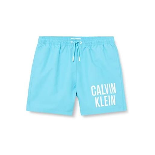 Calvin Klein pantaloncino da bagno bambino corto, blu (blue tide), 8-10 anni