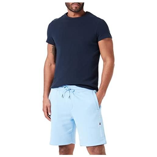 Tommy Hilfiger tommy logo sweatshorts, pantaloncini sportivi, uomo, desert sky, xs