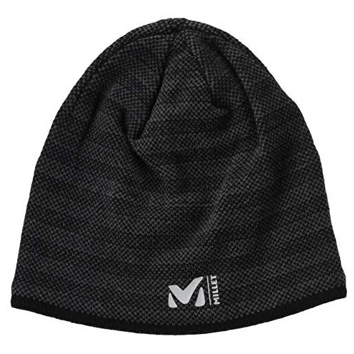 Millet - tiak ii beanie - berretto unisex in lana merino - alpinismo, escursioni, tutti i giorni - nero/grigio