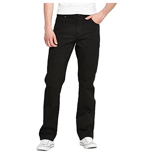 Wrangler regular fit, jeans, uomo, nero (black), 44w / 32l