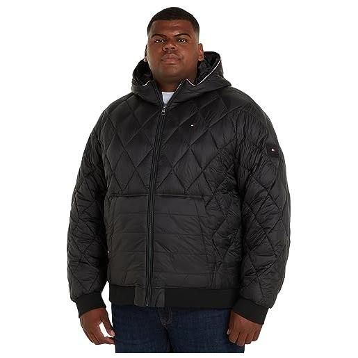 Tommy Hilfiger bt-mix quilt rcl hooded jacket-b mw0mw34090 giacche in tessuto, nero (black), 4xl uomo