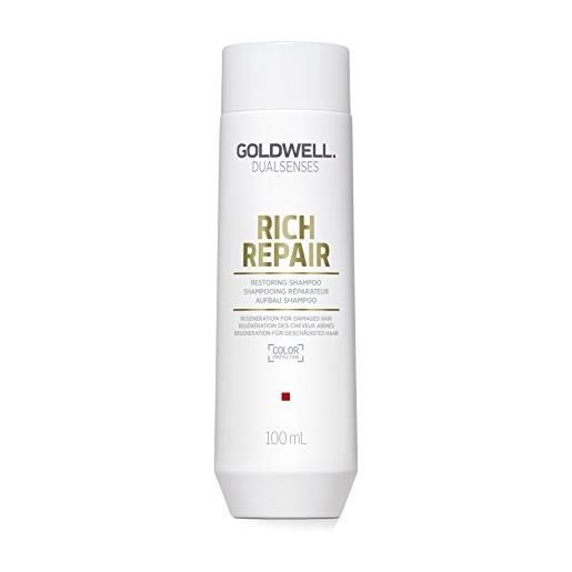 Goldwell shampoo da costruzione dualsenses Goldwell rich repair rigenerazione per capelli danneggiati 100 ml