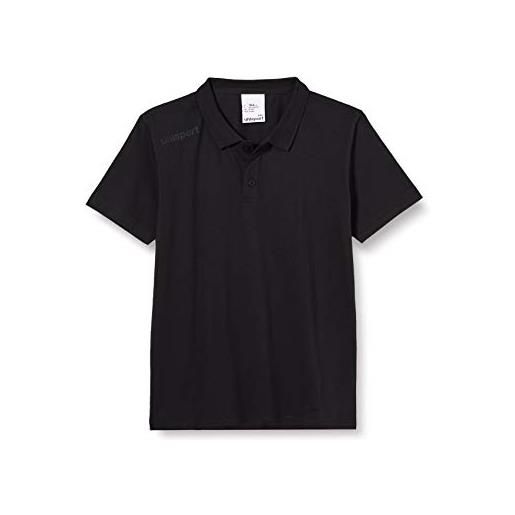uhlsport essential polo shirt, t bambini, nero, 140