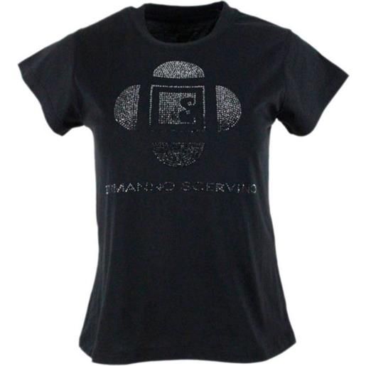 Ermanno Scervino t-shirt con strass applicati nera