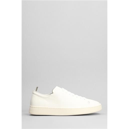 Officine creative sneakers once 002 in pelle bianca