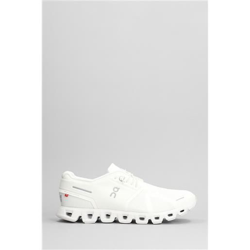 ON sneakers cloud 5 in poliestere bianca