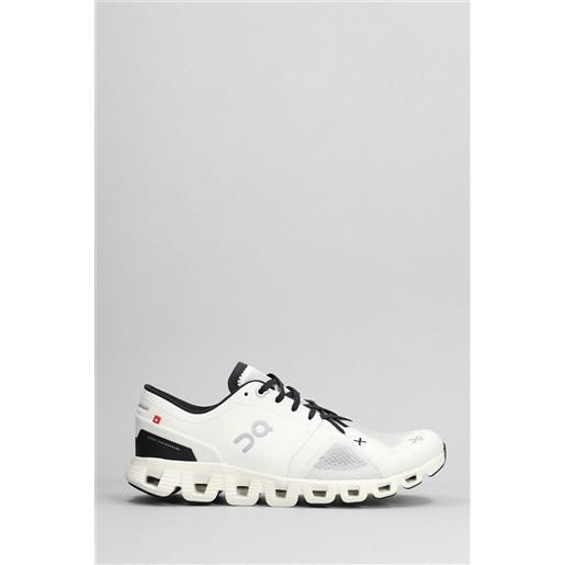 ON sneakers cloud x 3 in poliestere bianca