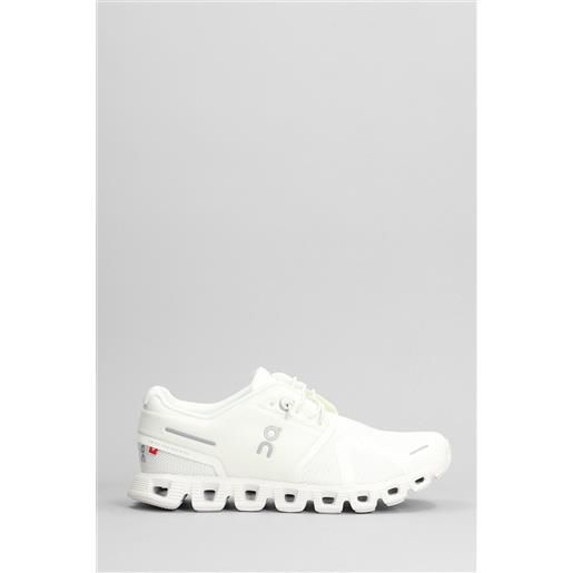 ON sneakers cloud 5 in poliestere bianca