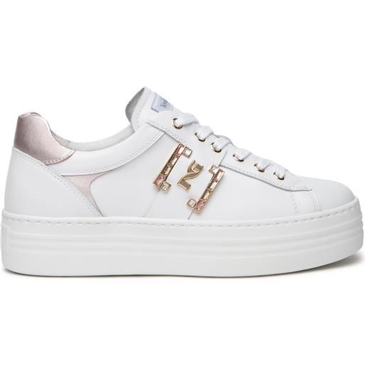 Nero giardini sneakers bianca con accessorio e409967d707