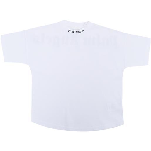 PALM ANGELS KIDS t-shirt cropped bianca