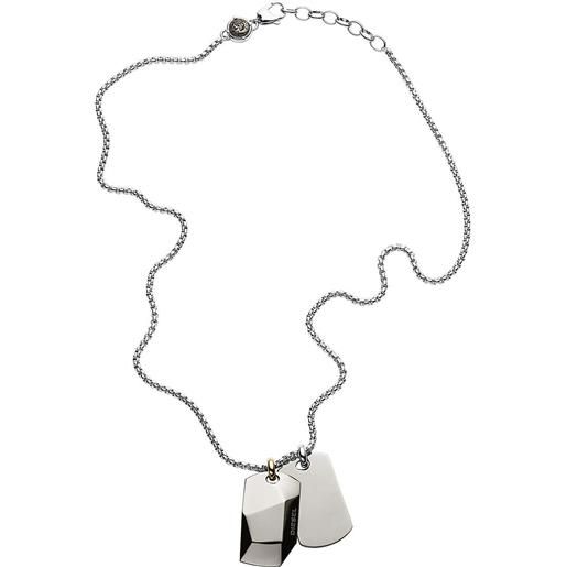 Diesel collana uomo gioielli Diesel double dogtags dx1143040