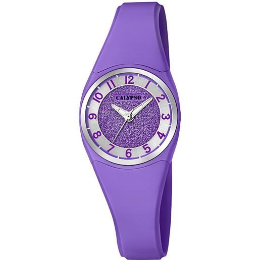 Calypso orologio solo tempo bambino Calypso trendy viola k5752/4