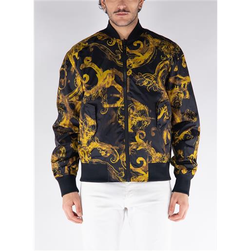 VERSACE JEANS COUTURE giacca bomber double-face watercolour couture uomo