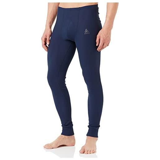 Odlo active chaud eco tights, pantaloni uomo, opacity, diving navy, 2xl