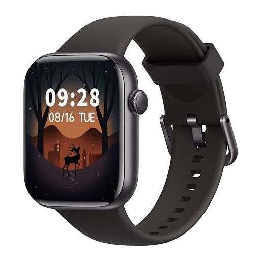 AcclaFit smartwatch, 1,85'' orologio smartwatch donna uomo(effettua/risposta chiamate) con monitor del cardiofrequenzimetro/ spo2/ sonno, 147 modalità sportive, fitness tracker per android ios