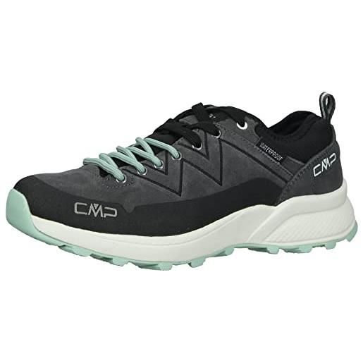 CMP kaleepso low wmn hiking shoes wp, scarpe da trekking donna, titanio-menta, 37 eu