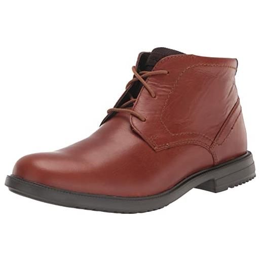 Rockport berenger-punta semplice chukka, scarpe uomo, nero, 42 eu