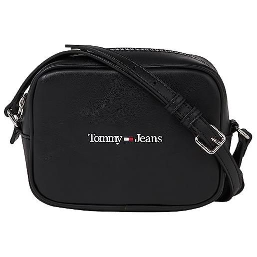 Tommy Jeans tommy hilfiger borsa a tracolla donna tjw camera bag piccola, nero (black), taglia unica