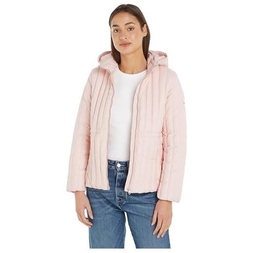 Tommy Hilfiger feminine lw down jacket ww0ww40484 giacche imbottite, rosa (whimsy pink), m donna