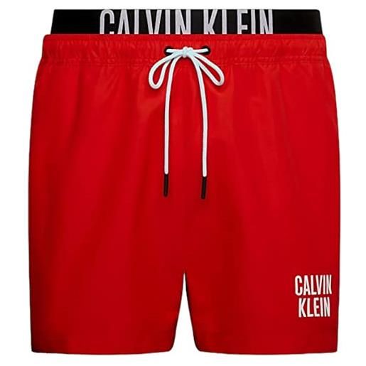 Calvin Klein medium double wb, pantaloncini, uomo, cajun red, s