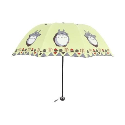 SoYdan totoros - ombrello da viaggio pieghevole, resistente al vento e ai raggi uv, pieghevole, per ragazze e ragazzi