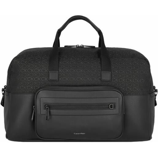 Calvin Klein ck elevated borsa da viaggio weekender 50 cm nero