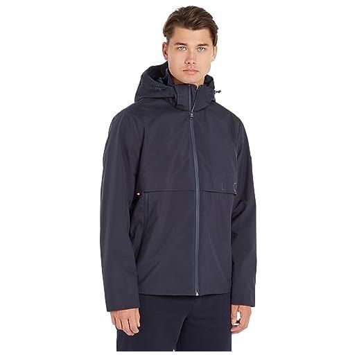 Tommy Hilfiger giacca uomo hooded jacket giacca da mezza stagione, blu (desert sky), xxl