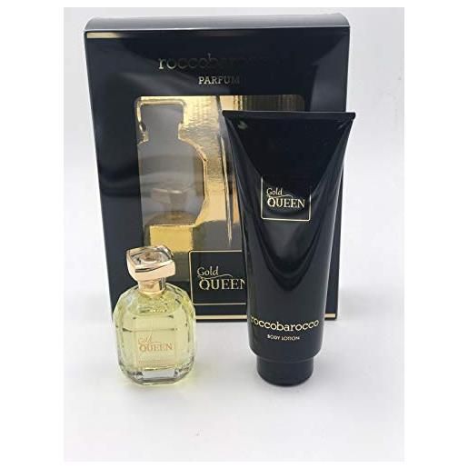 Rocco Barocco roccobarocco confezione donna gold queen profumo 100ml edp + body lotion 400ml | idea regalo