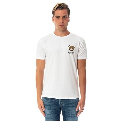 MOSCHINO t-shirt da uomo nera con stampa orsetto e logo xxl