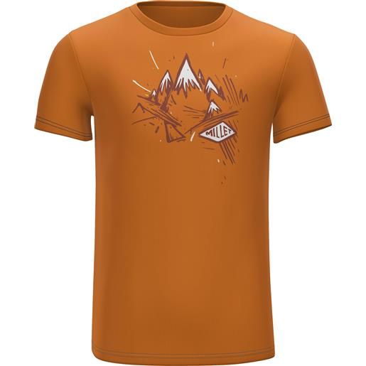 Millet - t-shirt da arrampicata - boulder tee-shirt ss m maracuja per uomo in poliestere riciclato - taglia s, m, l, xl, xxl - arancione