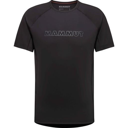 Mammut - t-shirt tecnica da uomo - selun fl t-shirt men logo black per uomo - taglia s, m, l, xl - nero