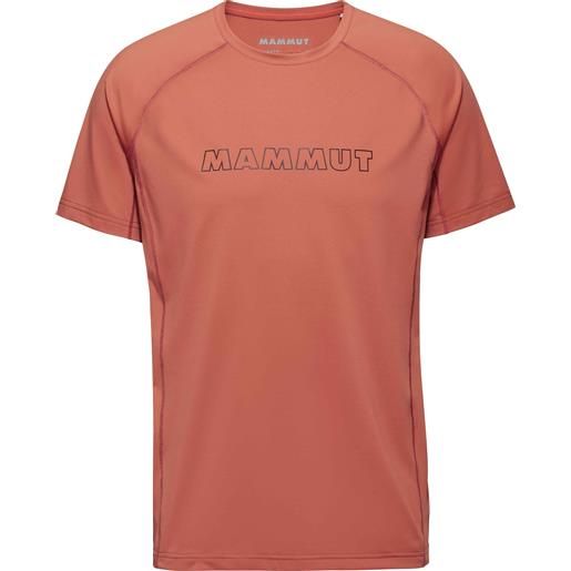 Mammut - t-shirt tecnica da uomo - selun fl t-shirt men logo brick per uomo - taglia s, m, l, xl - rosso