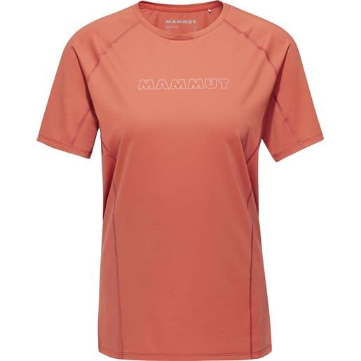 Mammut - t-shirt traspirante - selun fl t-shirt women logo brick per donne - taglia xs, s, m, l - rosso