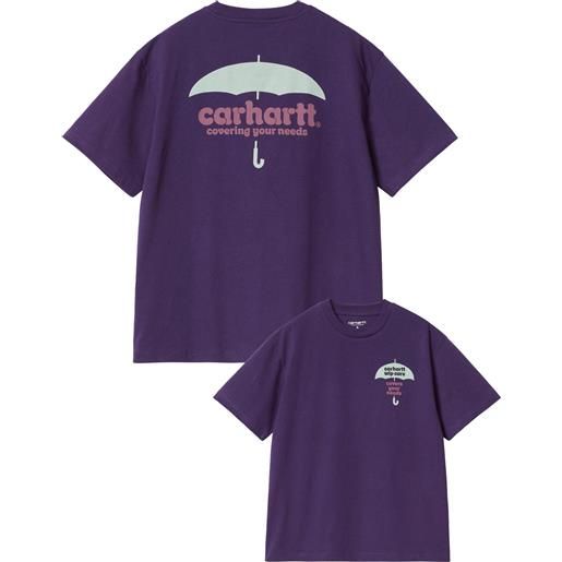 Carhartt - t-shirt in cotone biologico - w' s/s cover t-shirt tyrian per donne in cotone - taglia xs, s, m, l - viola