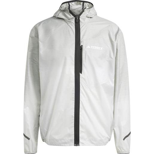 Adidas - giacca da trail/running - xperior light windweave m silgrn per uomo in pelle - taglia s, m, l, xl - verde